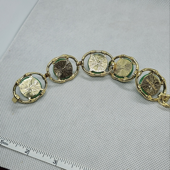 Stella & Dot Green Cabchon Chunky Bracelet - Picture 8 of 9